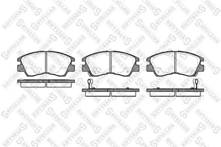 286 002-SX STELLOX Колодки тормозные дисковые передние комплект